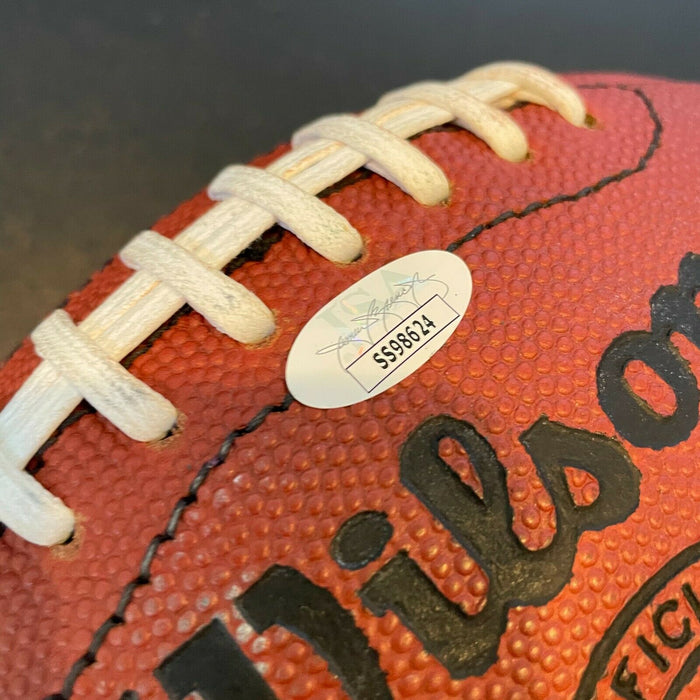 Dan Marino Gale Sayers Dick Butkus Signed Wilson NFL Football JSA COA