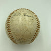 Rare 1943 New York Yankees World Series Champs Team Signed Baseball JSA COA