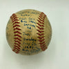 1951 Montreal Royals Dodgers Team Signed Game Used Baseball Tommy Lasorda