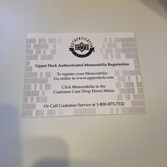 Magic Johnson Signed Naismith Leatherhead Basketball #3/32 UDA Upper Deck COA