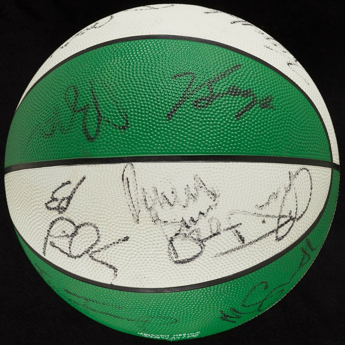 1991-92 Boston Celtics Team Signed Basketball 17 Sigs Larry Bird With JSA COA