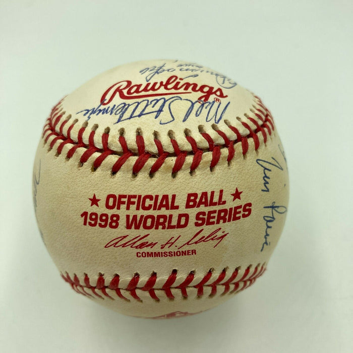 1998 New York Yankees World Series Champs Team Signed W.S. Baseball JSA COA