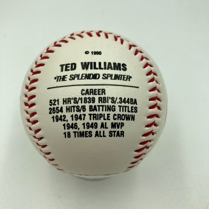 Ted Williams Signed Photo Baseball With JSA COA