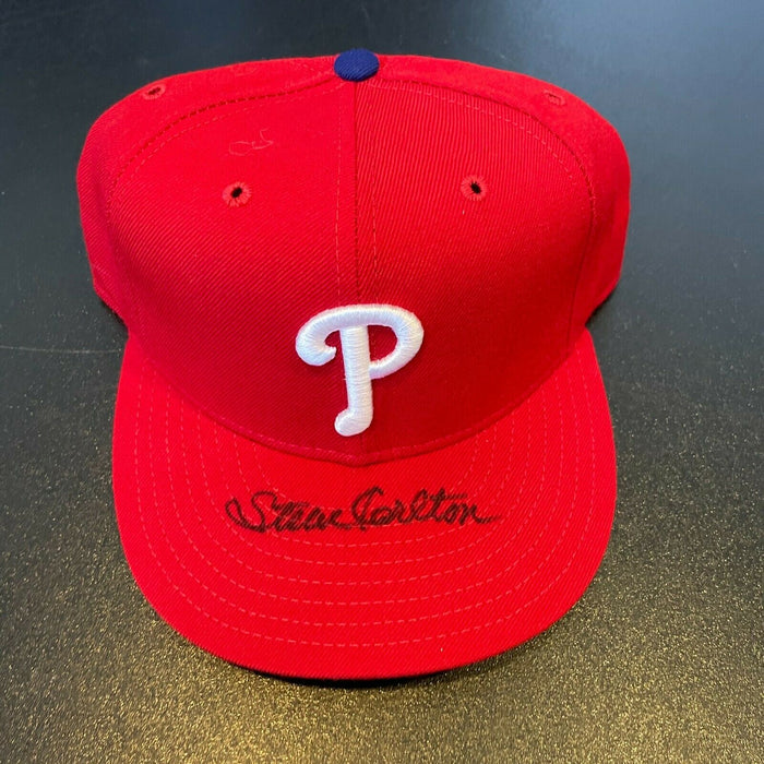 Steve Carlton Signed Authentic Philadelphia Phillies Game Model Baseball Hat JSA
