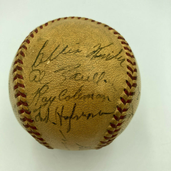 1947 St. Louis Browns Team Signed Official American League Harridge Baseball