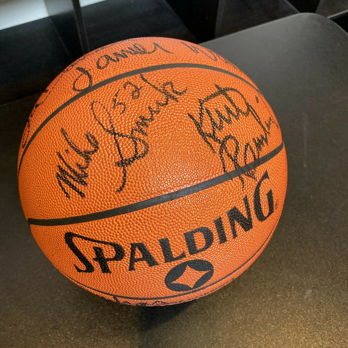 1987-88 Los Angeles Lakers NBA Champs Team Signed Spalding Basketball PSA DNA