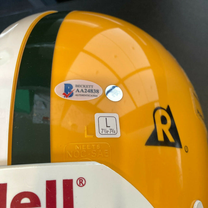 Brett Favre Signed 1997 Super Bowl Green Bay Packers Full Size Helmet Beckett