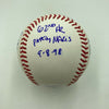 Beautiful Mark Mcgwire Signed Heavily Inscribed STAT Baseball JSA COA