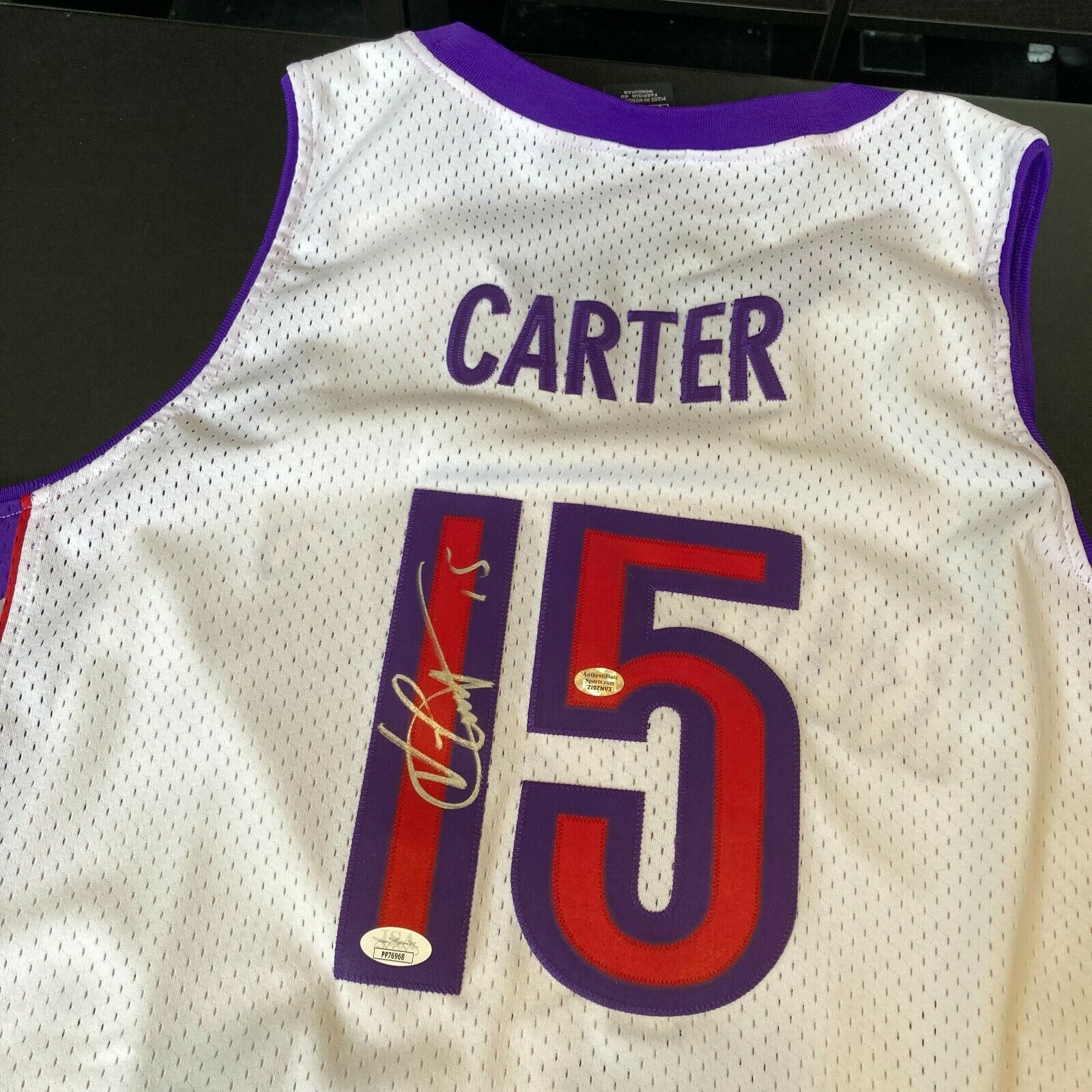 Vince Carter Signed Toronto Raptors Authentic Game Model Jersey