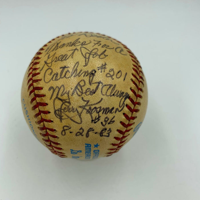 Jerry Koosman 201st Win Final Pitch Signed Inscribed Game Used Baseball JSA COA