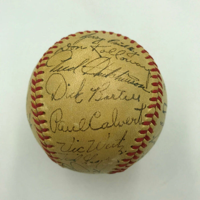 1951 Detroit Tigers Team Signed Official American League Baseball With 27 Sigs