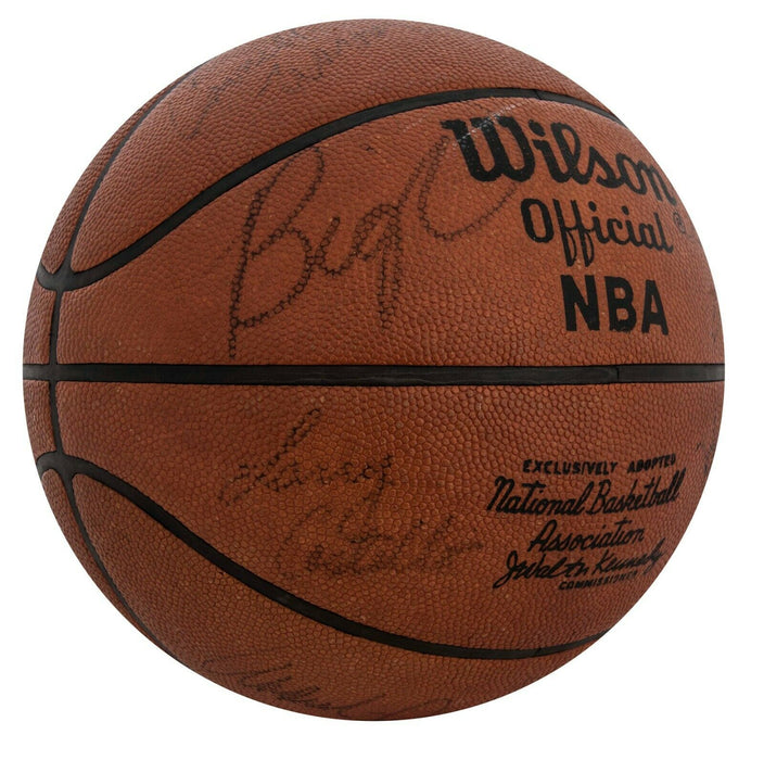 1973-74 Milwaukee Bucks Team Signed NBA Basketball Kareem Abdul Jabbar JSA COA