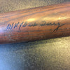 1934 Bill Terry Signed Game Used Side Written Louisville Slugger Bat PSA DNA