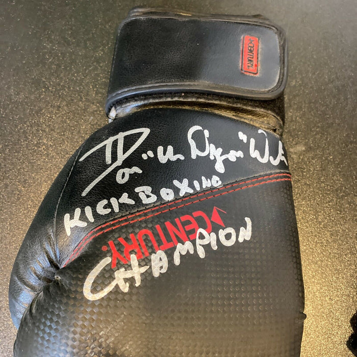 Don Wilson Joe Lewis Jeff Smith Bill Wallace Hayes Signed Boxing Gloves (2) JSA