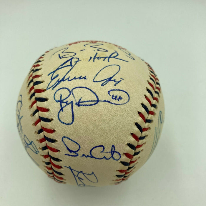 2000 All Star Game Team Signed Baseball Barry Bonds Vladimir Guerrero JSA COA