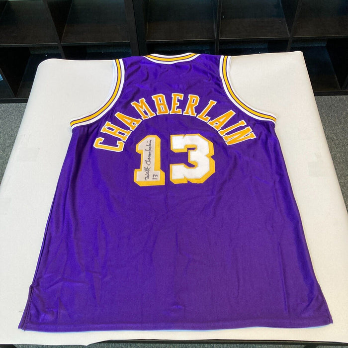 Wilt Chamberlain Signed 1971-72 Los Angeles Lakers Jersey PSA DNA COA