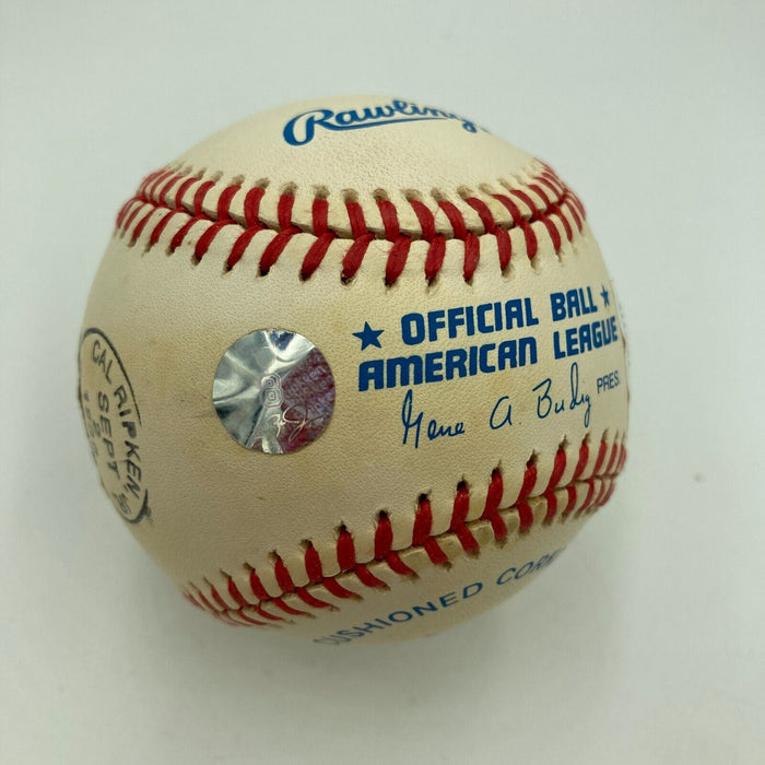 Cal Ripken Jr. 400th Home Run Signed Postmarked American League Baseball JSA COA