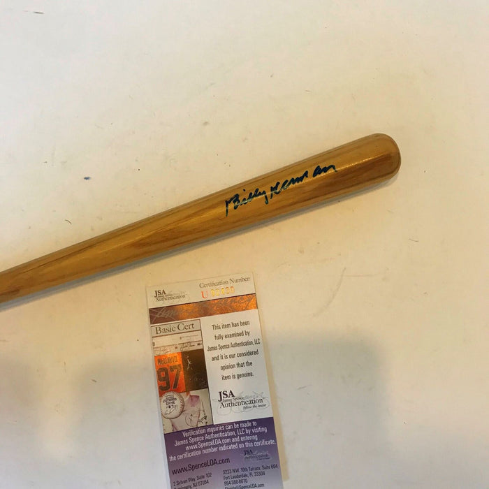 Billy Herman Signed Vintage Hall Of Fame Mini Baseball Bat JSA COA