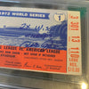Pete Rose Signed Inscribed 1972 World Series Ticket PSA DNA Graded Gem Mint 10