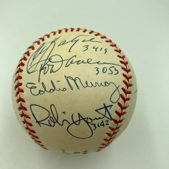 3,000 Hit Club Signed Baseball W/ Inscriptions (13) Willie Mays Hank Aaron JSA