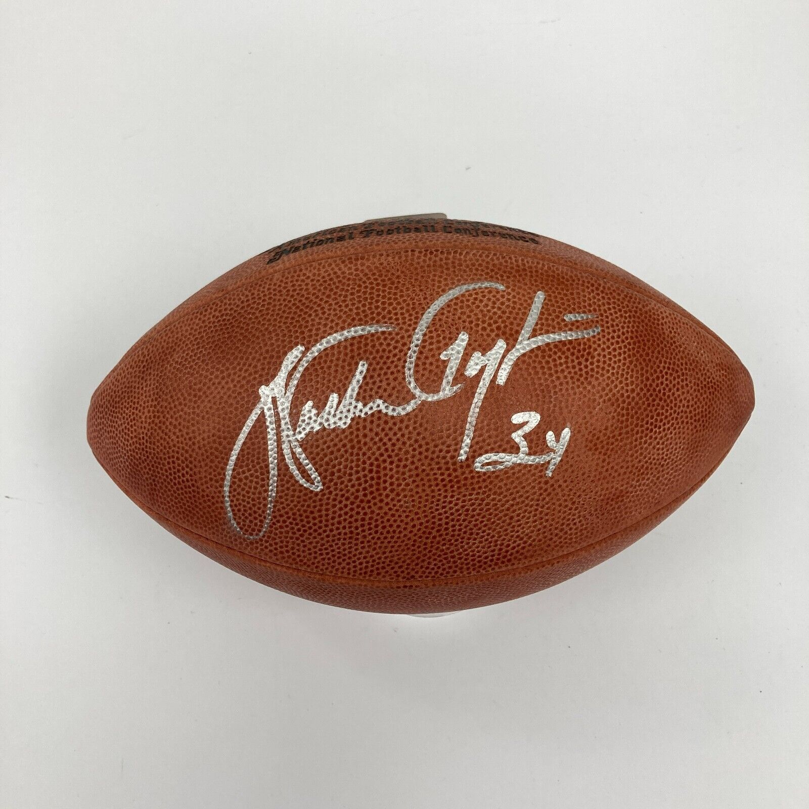 Beautiful Walter Payton Signed Wilson NFL Game Football Steiner COA —  Showpieces Sports