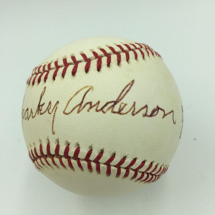 Rare Sparky Anderson Signed Official 2001 World Series Baseball With JSA COA