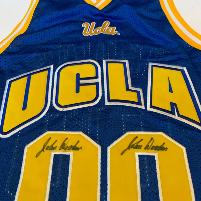 Rare John Wooden 4X Quadruple Signed UCLA Bruins Jersey JSA COA