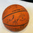 1990-91 Utah Jazz Team Signed NBA Game Basketball Karl Malone Stockton JSA COA