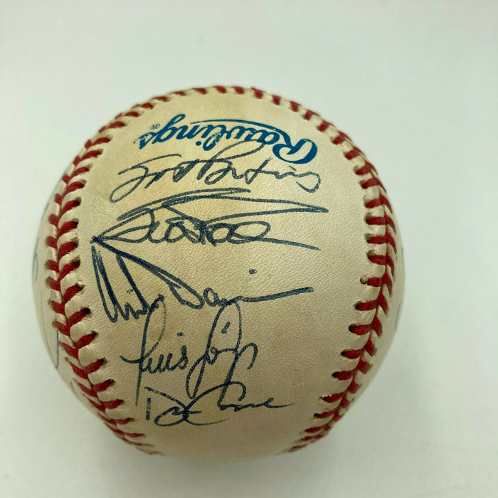 1998 New York Yankees World Series Champs Team Signed Baseball Derek Jeter JSA