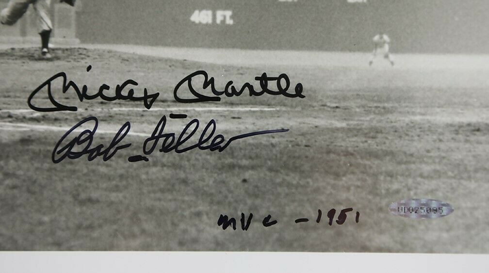 Stunning Mickey Mantle Signed 1951 Rookie Season 16x20 Photo UDA & PSA DNA COA