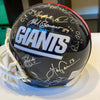 1986 New York Giants Super Bowl Champs Team Signed Full Size Helmet Steiner COA