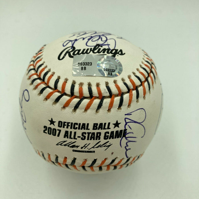 2007 All Star Game Signed Baseball Ichiro Suzuki Justin Verlander MLB Authentic