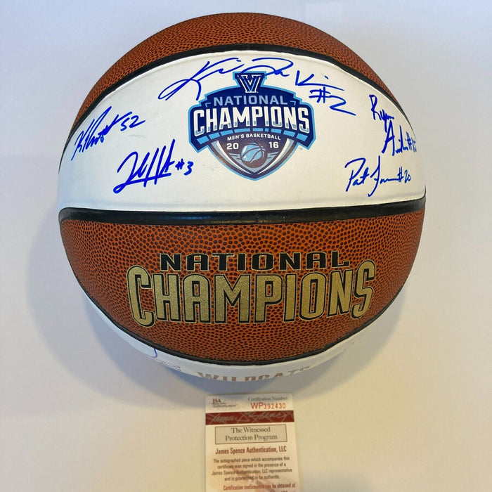 2015-16 Villanova Wildcats NCAA National Champions Team Signed Basketball JSA