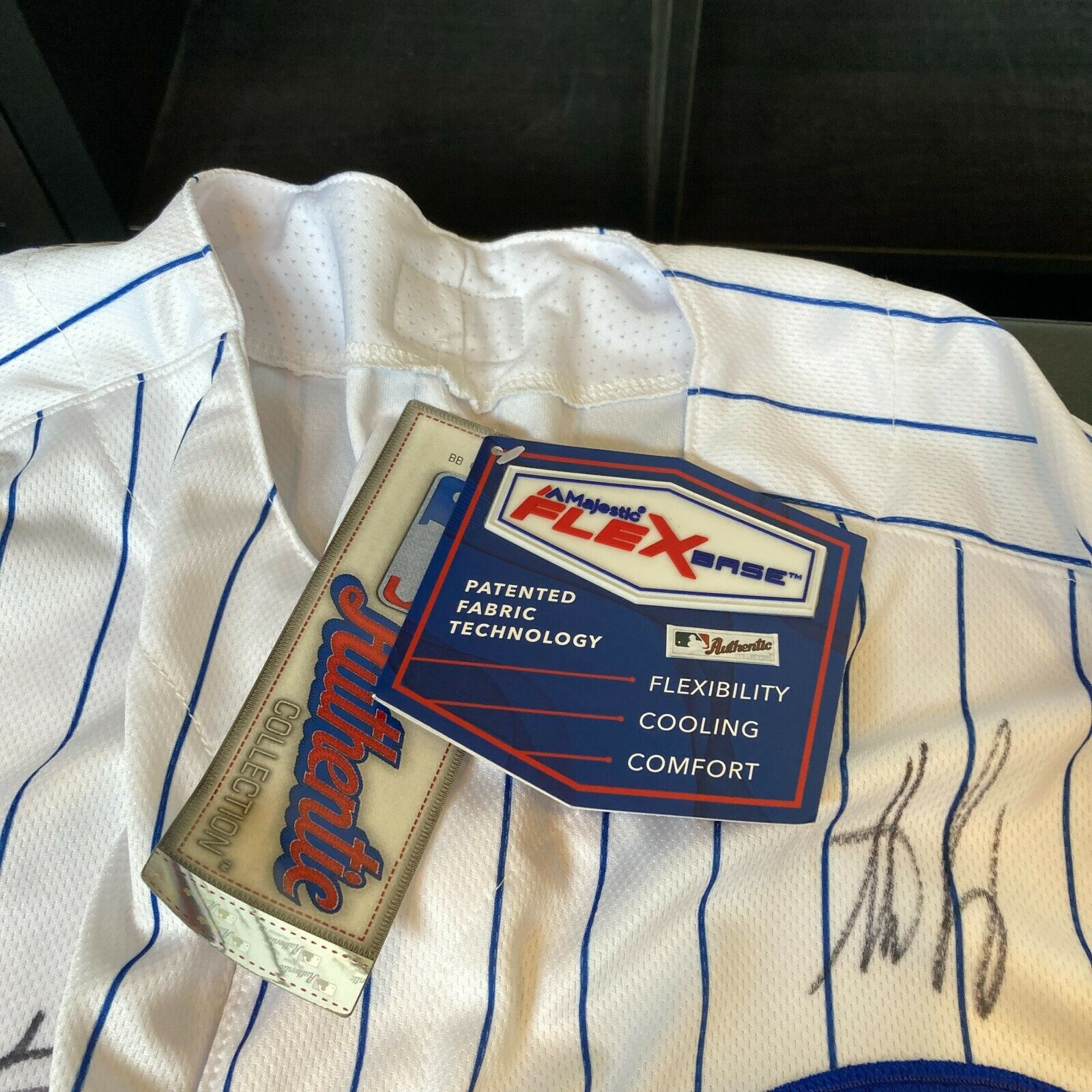 Autographed Chicago Cubs Javier Baez Fanatics Authentic Majestic