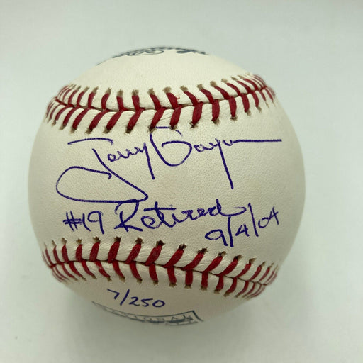Tony Gwynn #19 Retired 9-4-2004 Signed Hall Of Fame MLB Baseball JSA COA