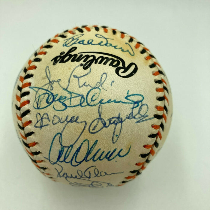 BOBBY DOERR BOB FELLER GAYLORD PERRY Signed Baseball PSA/DNA