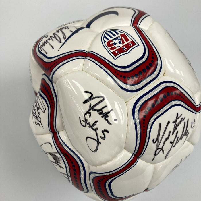 2000 U.S. Women's Team Signed Soccer Ball JSA COA 17 Sigs With Mia Hamm