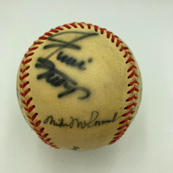 Willie Mays Leo Durocher San Francisco Giants Legends Signed Baseball Beckett