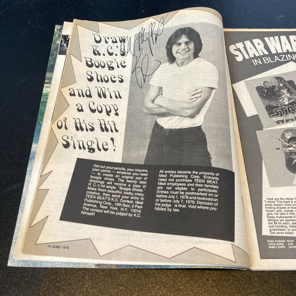 Harry Wayne Casey K.C. Signed Autographed 1970's Teen Beat Magazine