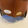Sammy Baugh "HOF 1963" Twice Signed Vintage Leather Mini Helmet JSA COA