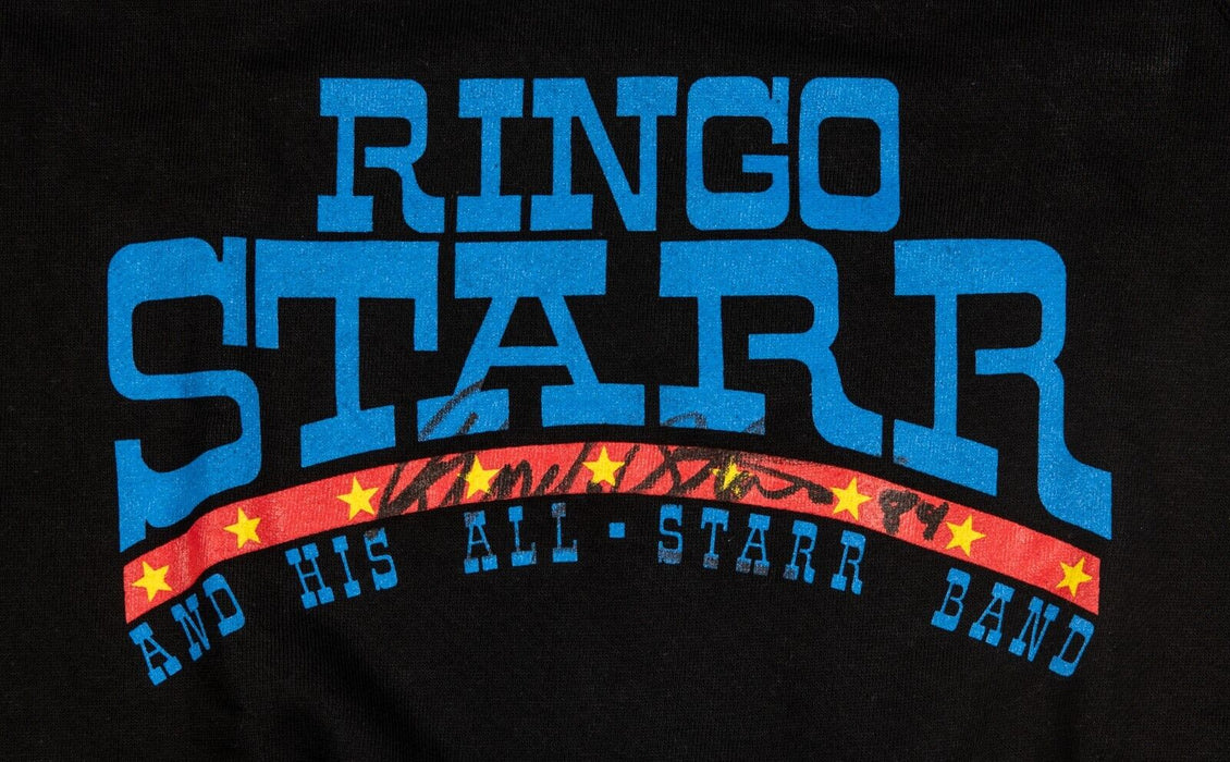 Ringo Starr Signed Black 1989 Japan Tour Sweater JSA COA