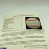 Nice Mickey Mantle Signed Autographed Official American League Baseball JSA COA