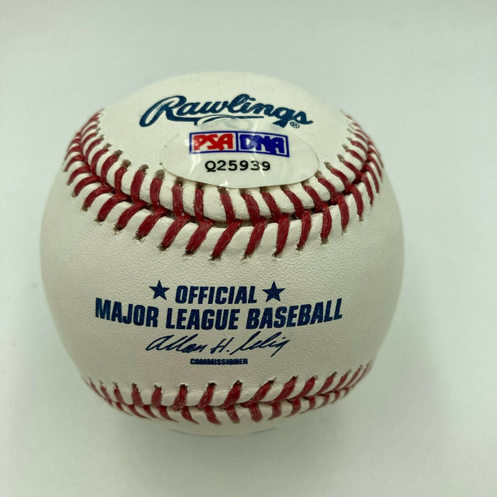 Jim Bunning Signed Heavily Inscribed STAT Major League Baseball PSA DNA COA