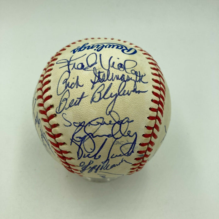 1987 Minnesota Twins World Series Champs Team Signed Baseball Kirby Puckett JSA