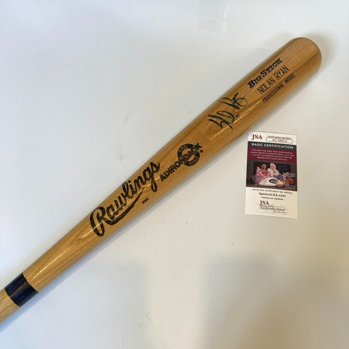 Nolan Ryan Signed Autographed Game Model Baseball Bat With JSA COA