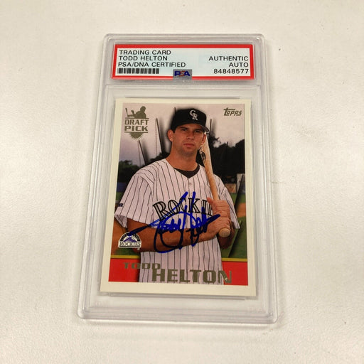 1996 Topps Todd Helton Signed Autographed Rookie RC PSA DNA
