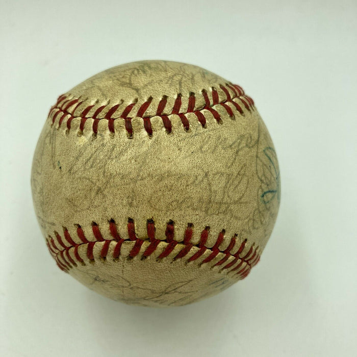 Jimmie Foxx HOF Legends 1963 All Star Game Dinner Multi Signed Baseball PSA DNA