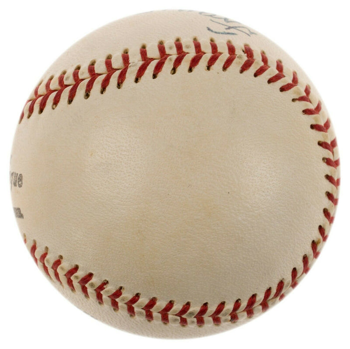 Mint Ty Cobb & Frank Baker Signed Official National League Baseball PSA DNA COA