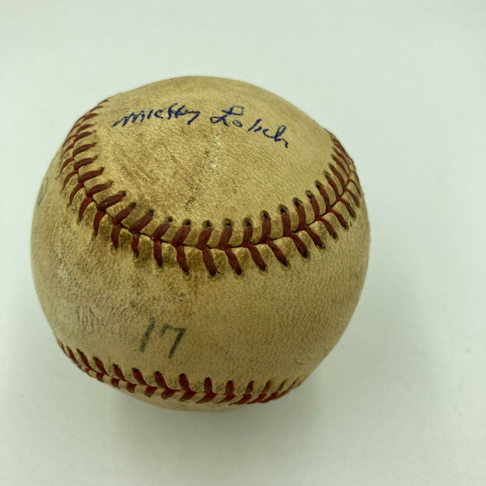 Mickey Lolich Signed Career Win No. 133 Final Out Game Used Baseball Beckett COA