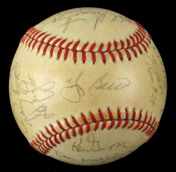 Don Mattingly Rookie 1984 New York Yankees Team Signed Baseball JSA COA